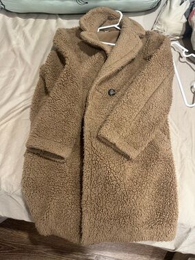 Uniqlo Classic Teddy Coat - Brown Women’s Coat